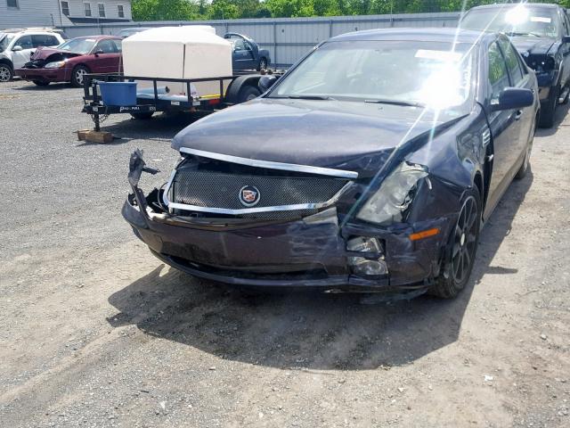 1G6DC67A560112735 - 2006 CADILLAC STS PURPLE photo 9