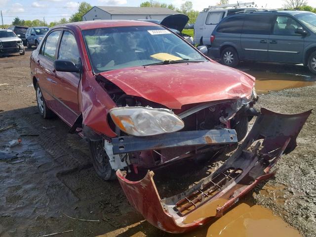 JTDBR32E442030248 - 2004 TOYOTA COROLLA CE MAROON photo 1