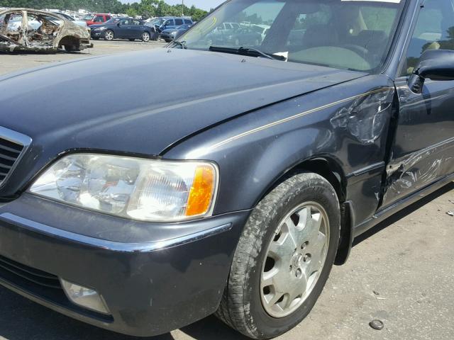 JH4KA96674C002160 - 2004 ACURA 3.5RL GRAY photo 9