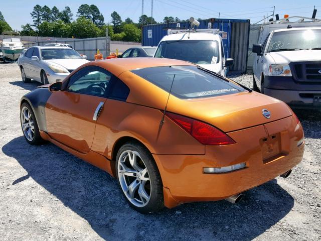 JN1AZ34E63T011057 - 2003 NISSAN 350Z COUPE ORANGE photo 3