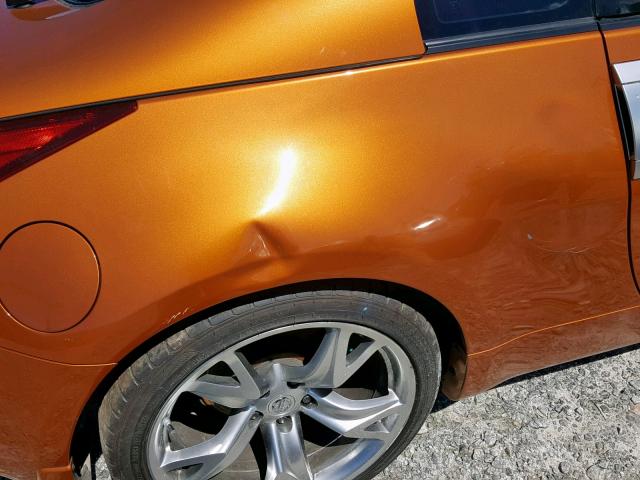 JN1AZ34E63T011057 - 2003 NISSAN 350Z COUPE ORANGE photo 9