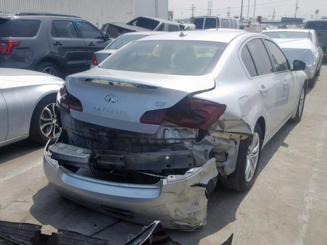 JN1CV6APXAM403364 - 2010 INFINITI G37 BASE SILVER photo 4