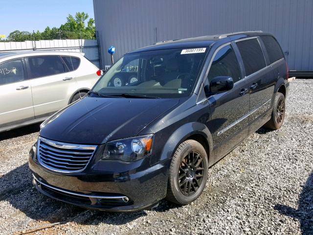 2C4RC1BG5CR350748 - 2012 CHRYSLER TOWN & COU BLACK photo 2