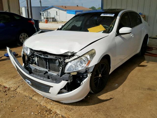 JN1CV6AP9DM714739 - 2013 INFINITI G37 BASE WHITE photo 2