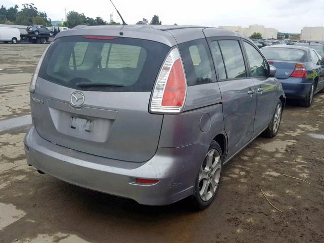 JM1CR2WL7A0363719 - 2010 MAZDA 5 SILVER photo 4