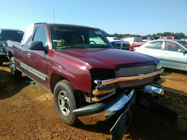 2GCEC19X331257004 - 2003 CHEVROLET SILVERADO BURGUNDY photo 1