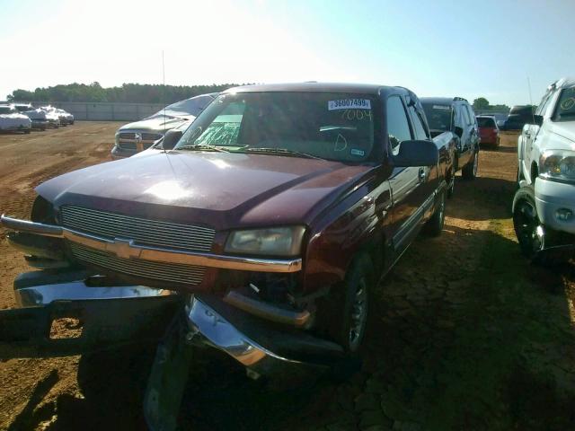 2GCEC19X331257004 - 2003 CHEVROLET SILVERADO BURGUNDY photo 2