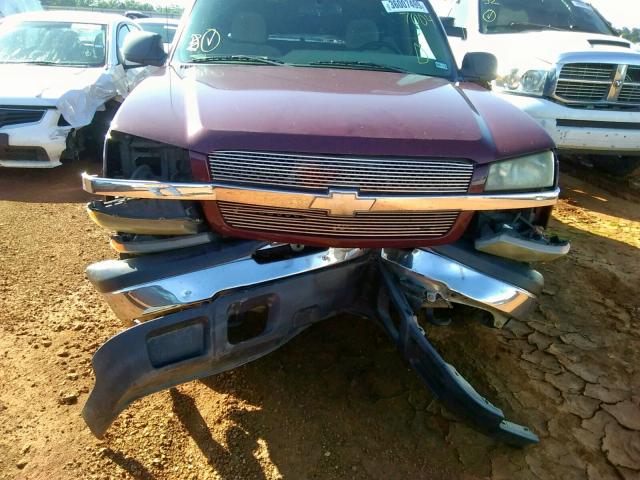 2GCEC19X331257004 - 2003 CHEVROLET SILVERADO BURGUNDY photo 9