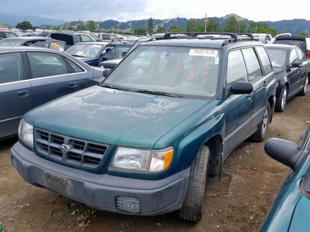 JF1SF6357XH704263 - 1999 SUBARU FORESTER L GREEN photo 2