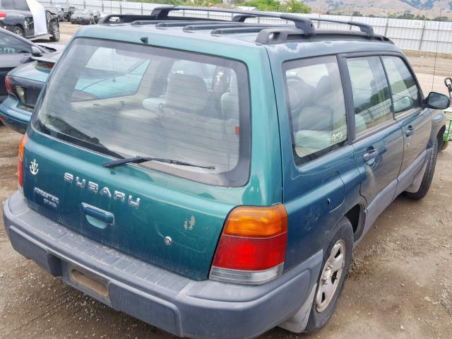 JF1SF6357XH704263 - 1999 SUBARU FORESTER L GREEN photo 4