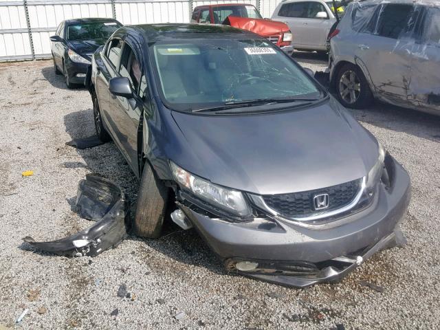 19XFB2F99DE074746 - 2013 HONDA CIVIC EXL ნაცრისფერი ფოტო 1