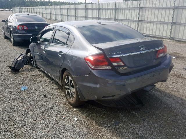 19XFB2F99DE074746 - 2013 HONDA CIVIC EXL ნაცრისფერი ფოტო 3