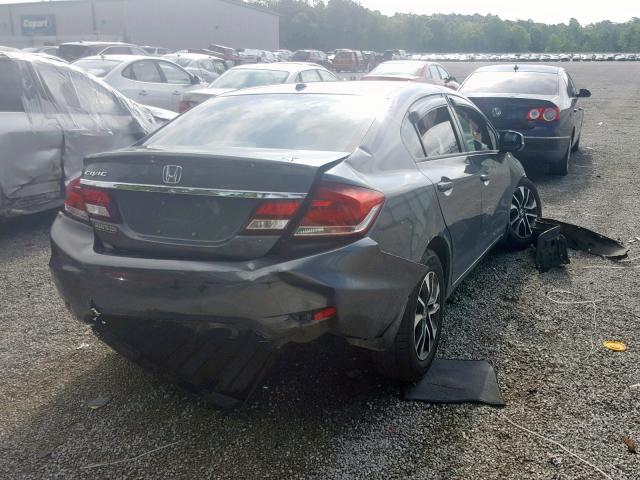 19XFB2F99DE074746 - 2013 HONDA CIVIC EXL ნაცრისფერი ფოტო 4