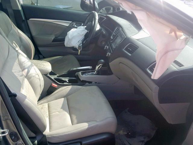 19XFB2F99DE074746 - 2013 HONDA CIVIC EXL ნაცრისფერი ფოტო 5