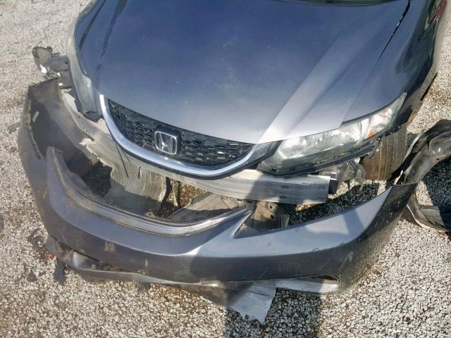 19XFB2F99DE074746 - 2013 HONDA CIVIC EXL ნაცრისფერი ფოტო 9