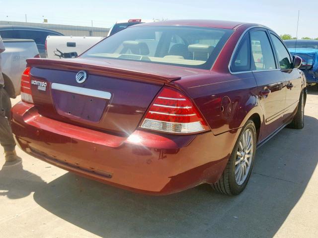 1MEHM42125G609818 - 2005 MERCURY MONTEGO PR 红色 照片 4