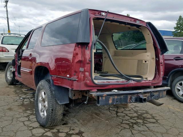 1GKFK66858J159868 - 2008 GMC YUKON XL D BURGUNDY photo 3