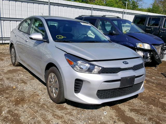 3KPA24AB3JE078478 - 2018 KIA RIO LX SILVER photo 1