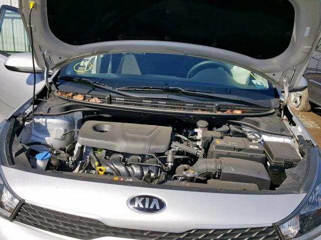 3KPA24AB3JE078478 - 2018 KIA RIO LX SILVER photo 7