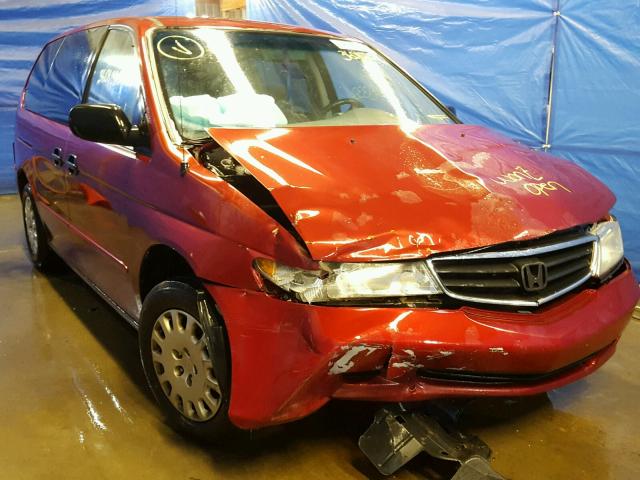 5FNRL18552B056251 - 2002 HONDA ODYSSEY LX RED photo 1