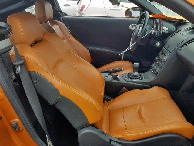 JN1AZ34E24T051198 - 2004 NISSAN 350Z COUPE ORANGE photo 6