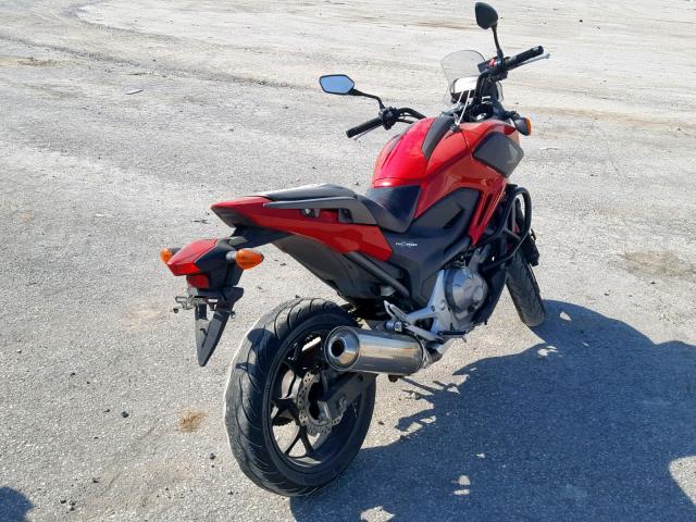 JH2RC6355DK100590 - 2013 HONDA NC700X RED photo 4