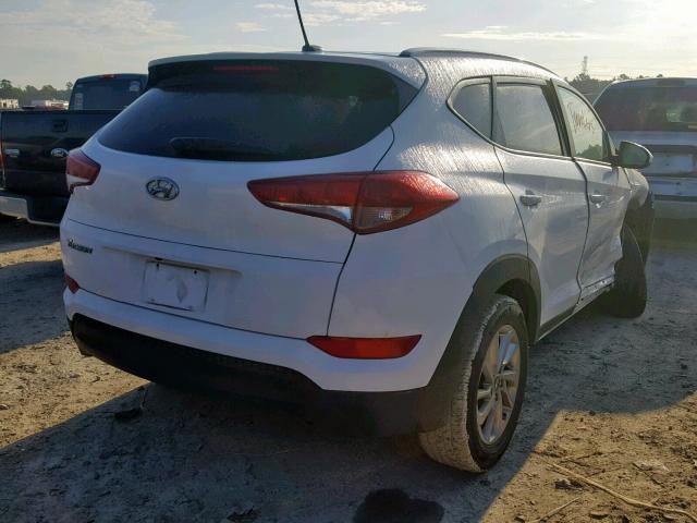 KM8J33A45HU494967 - 2017 HYUNDAI TUCSON LIM WHITE photo 4