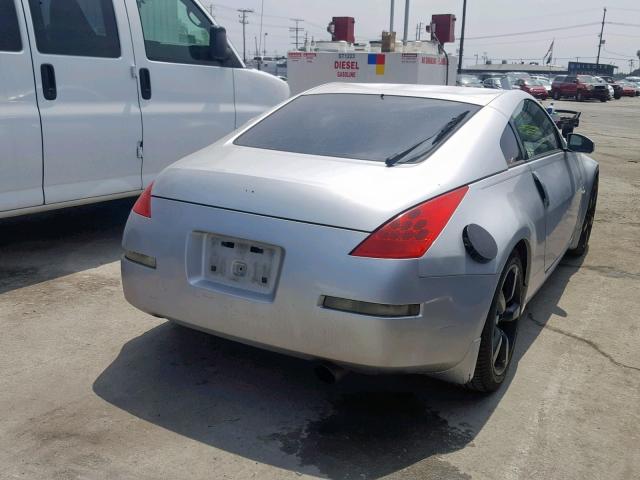 JN1AZ34D36M301164 - 2006 NISSAN 350Z COUPE SILVER photo 4