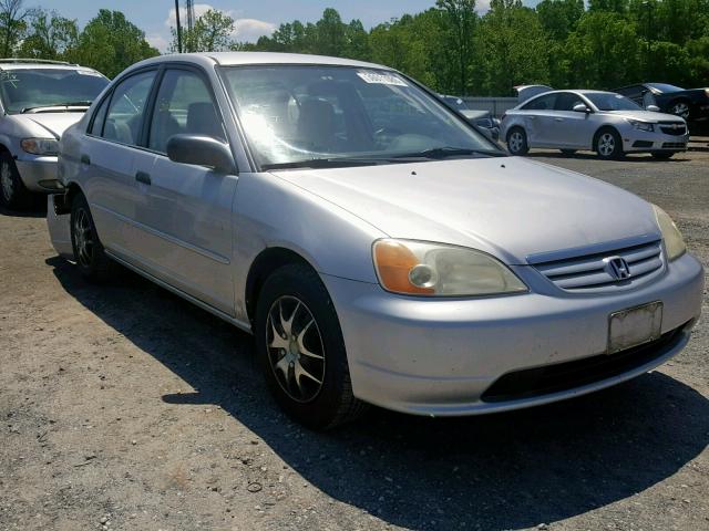 JHMES16531S007036 - 2001 HONDA CIVIC LX SILVER photo 1