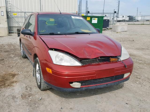 3FAFP3130YR210034 - 2000 FORD FOCUS ZX3 RED photo 1