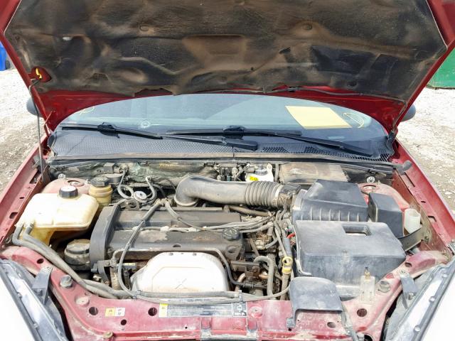 3FAFP3130YR210034 - 2000 FORD FOCUS ZX3 RED photo 7