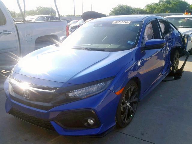 SHHFK7H96JU203217 - 2018 HONDA CIVIC SPOR BLUE photo 2