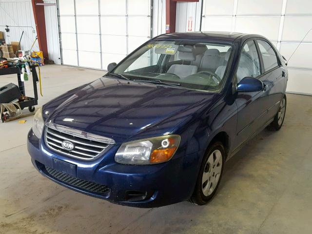 KNAFE221695635606 - 2009 KIA SPECTRA EX BLUE photo 2