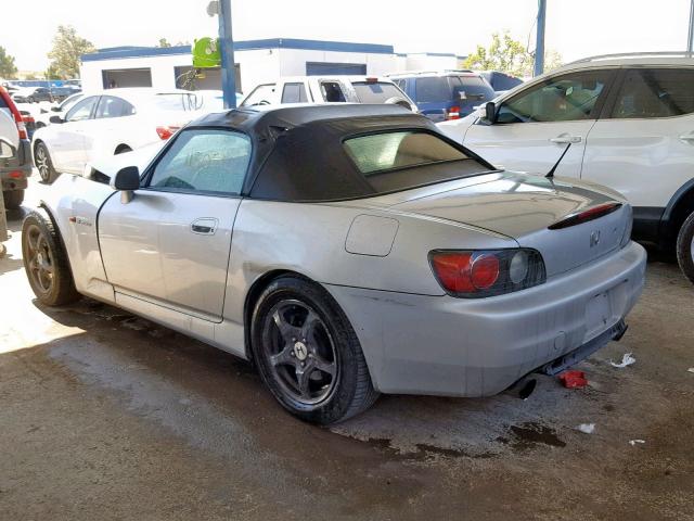 JHMAP11432T007080 - 2002 HONDA S2000 SILVER photo 3