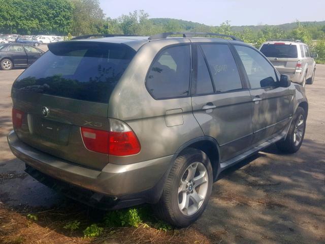 5UXFA13545LY08246 - 2005 BMW X5 3.0I GOLD photo 4