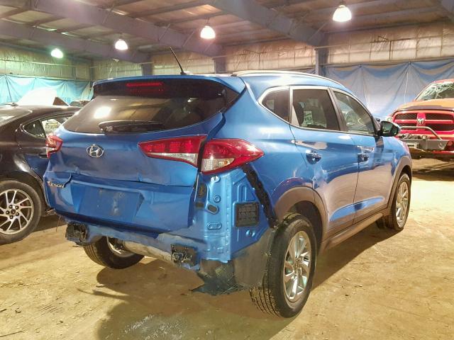 KM8J33A49GU126743 - 2016 HYUNDAI TUCSON LIM BLUE photo 4