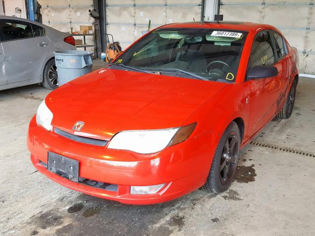 1G8AV14F04Z104980 - 2004 SATURN ION LEVEL RED photo 2