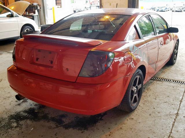 1G8AV14F04Z104980 - 2004 SATURN ION LEVEL RED photo 4
