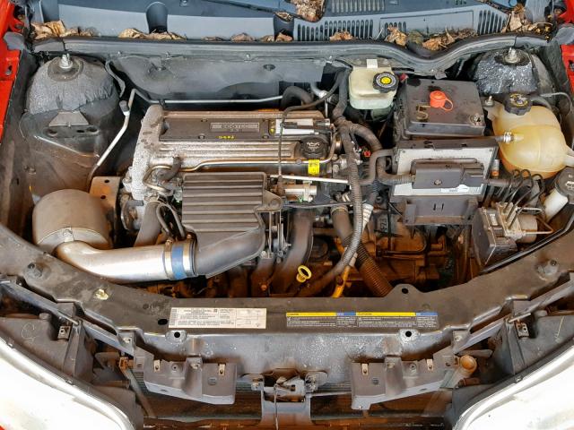 1G8AV14F04Z104980 - 2004 SATURN ION LEVEL RED photo 7