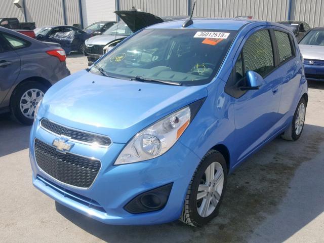 KL8CD6S92FC723865 - 2015 CHEVROLET SPARK 1LT BLUE photo 2