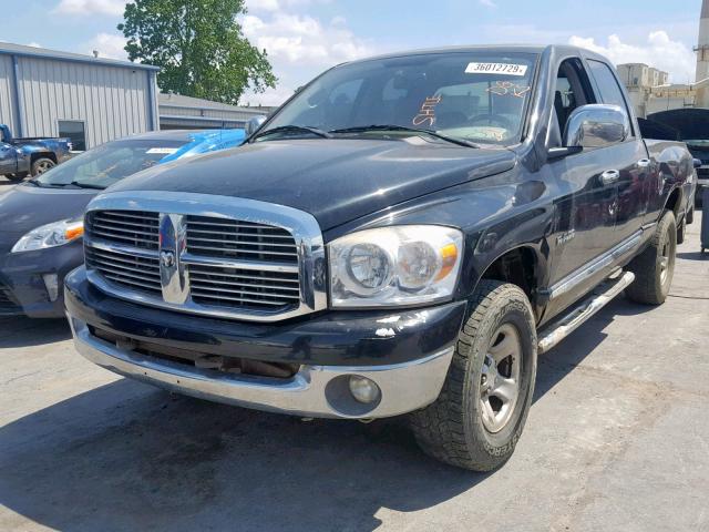 1D7HU18238S518807 - 2008 DODGE RAM 1500 S BLACK photo 2