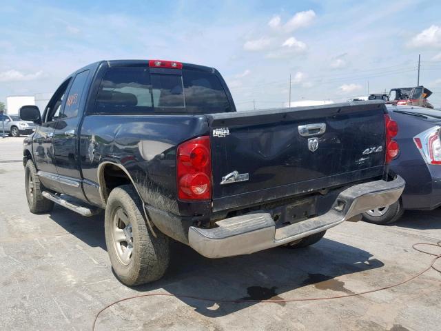 1D7HU18238S518807 - 2008 DODGE RAM 1500 S BLACK photo 3