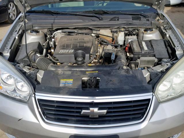 1G1ZU63896F140188 - 2006 CHEVROLET MALIBU MAX SILVER photo 7