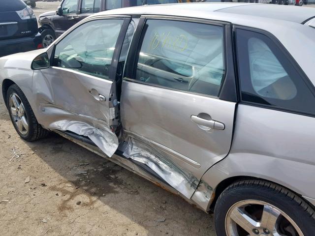 1G1ZU63896F140188 - 2006 CHEVROLET MALIBU MAX SILVER photo 9