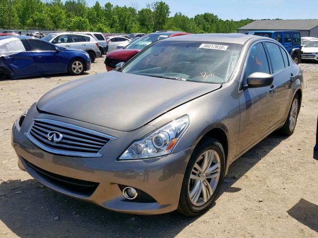 JN1CV6AR5CM682971 - 2012 INFINITI G37 BEIGE photo 2