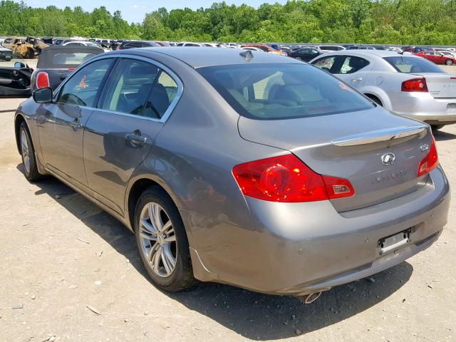 JN1CV6AR5CM682971 - 2012 INFINITI G37 BEIGE photo 3