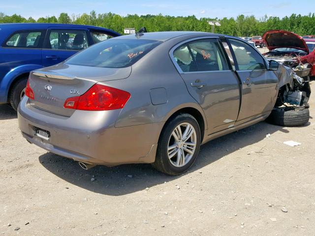 JN1CV6AR5CM682971 - 2012 INFINITI G37 BEIGE photo 4