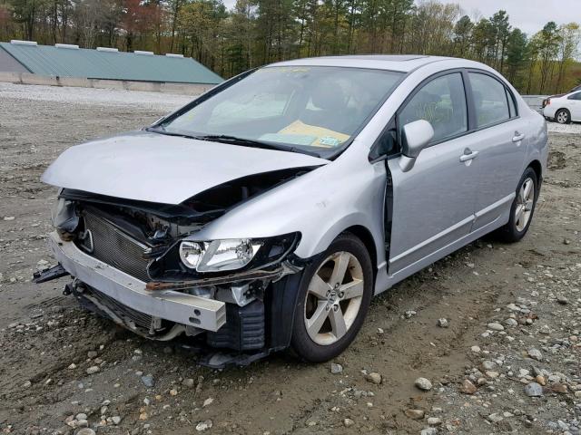 2HGFA16918H343105 - 2008 HONDA CIVIC EXL SILVER photo 2