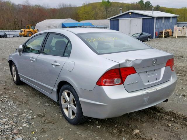 2HGFA16918H343105 - 2008 HONDA CIVIC EXL SILVER photo 3