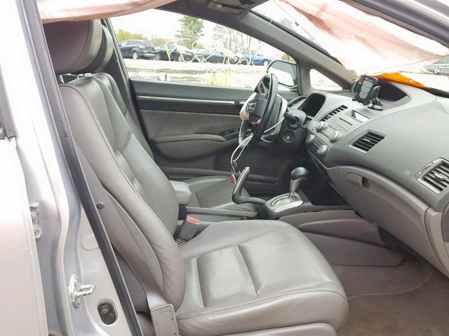 2HGFA16918H343105 - 2008 HONDA CIVIC EXL SILVER photo 5